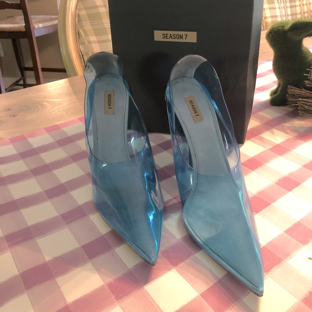 Yeezy Season 7 Blue PVC Pumps